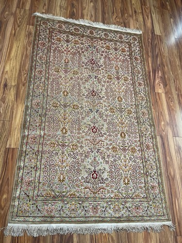 Vintage signed hereke silk and - silk,