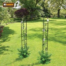 Metal Decorative Garden Arch Heavy Duty Climbing Plants & Flowers Support Frame