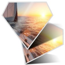 2 x Diamond Stickers 10 cm  -