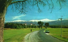 Snow-Capped Mt. Washington & Hotel Bretton Woods New Hampshire Vintage Postcard