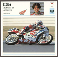 Honda 1991 125 RS Grand Prix Loris Capirossi Edito Service Atlas Motorcycle Card