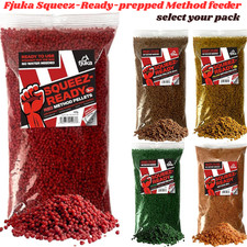 Fjuka Squeez-Ready-prepped Method feeder pellet Carp,F1s,Tench,Bream, Roach etc
