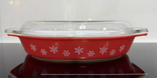 Pyrex snowflake gaiety coral - gaiety,