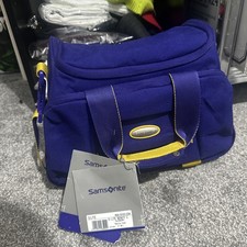 Samsonite D'Lite Beauty Case Blue Vanity Travel Make Up Bag