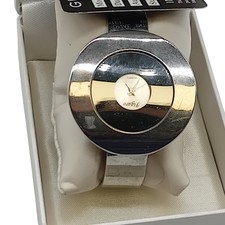 FIGARO Women's Round Quartz Wristwatch Stainless Steel Silver Pre-Loved