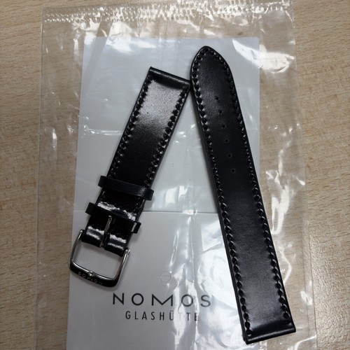 Black nomos leather watch - nomos,