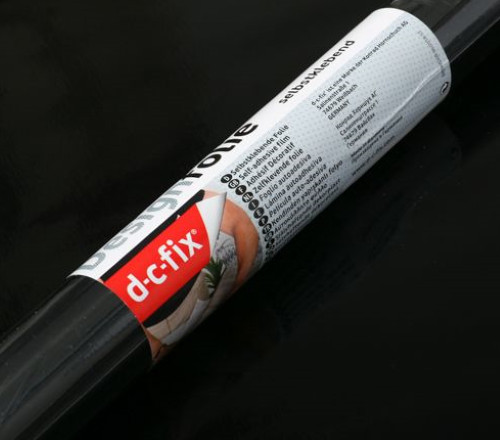 5cm wide glossy black - 1m,