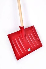 Snow Scoop Garden Leaves Rubbish Shovel With Strong 4ft Wooden Handle