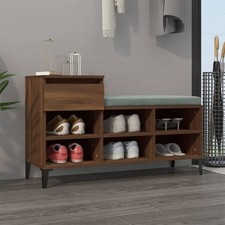 Shoe Cabinet Brown Oak