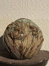 Vintage Bernard Rooke Signed Studio Pottery Vase-Frogs-Mid Century Art.