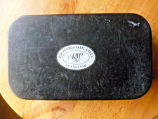 Black metal RICHARD WHEATLEY FLY BOX with approx 100 FLIES