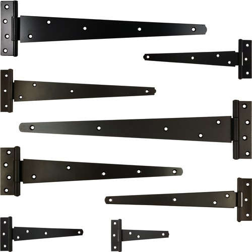 Strap tee bar hinges black - tee,