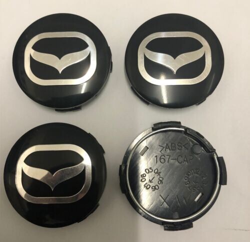 Mazda black 56mm wheel - 4x,