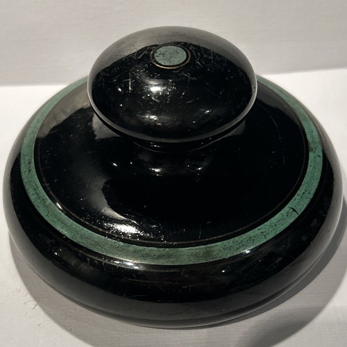 Vintage art glass ink blotter - art,
