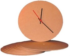 MDF Clock Face Round or Square Bulk Pack 10 Pieces Schools Workshops Arts Crafts