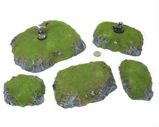 Modular Grassy Stacking Hills (Wargames Terrain Scenery Warhammer 40k AOS DnD)