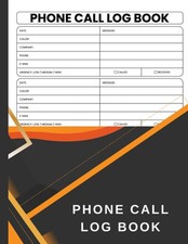 Phone Call Log Book  A Log