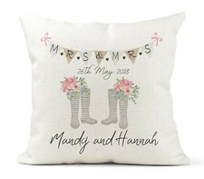 Personalised Cushion, Wedding