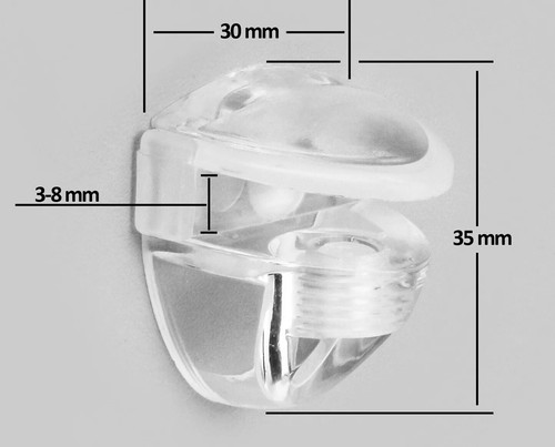 4pcs adjustable glass shelf - adjustable,