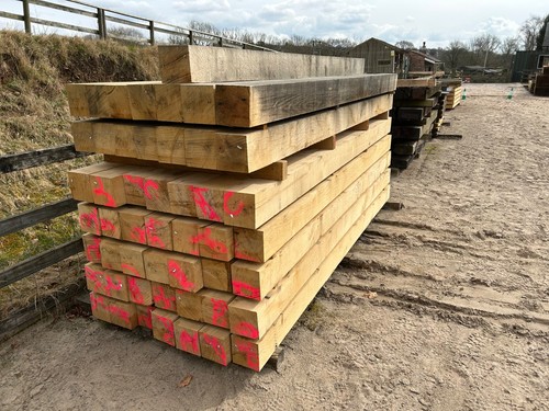 Oak posts beams - beams,