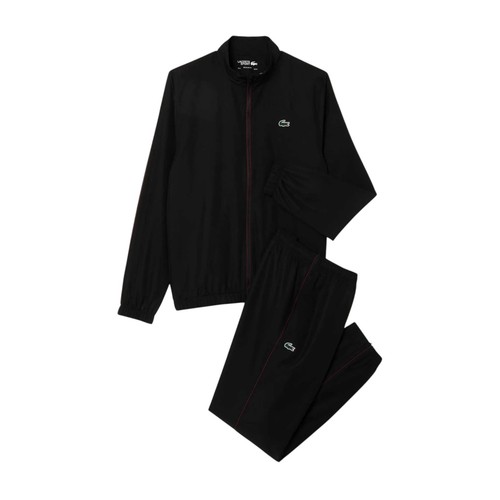 Lacoste black full tracksuit - lacoste,