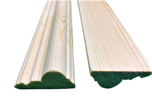 Dado rail pine wood - pine, sample