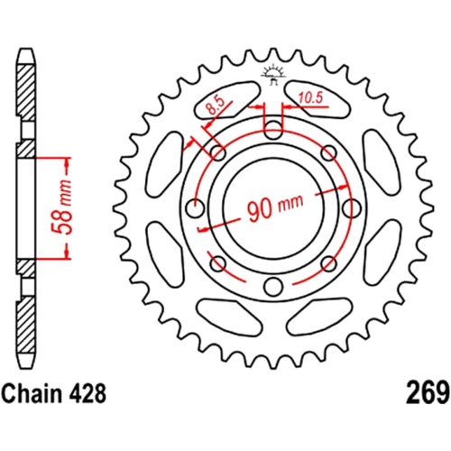 Sprockets tooth 520 - jt, 32-tooth