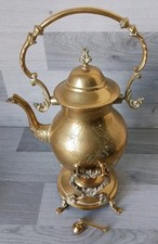 Brass Tipping Teapot On Stand