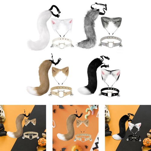 Cat fox ears and tail - and, set