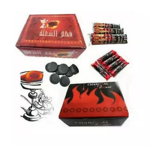 Shisha charcoal discs tablet - charcoal,
