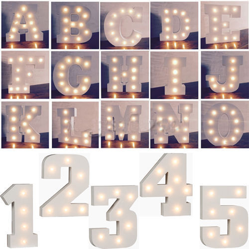 Led wooden stand - a-z, up