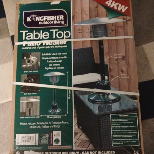 Table top gas patio - top, heater