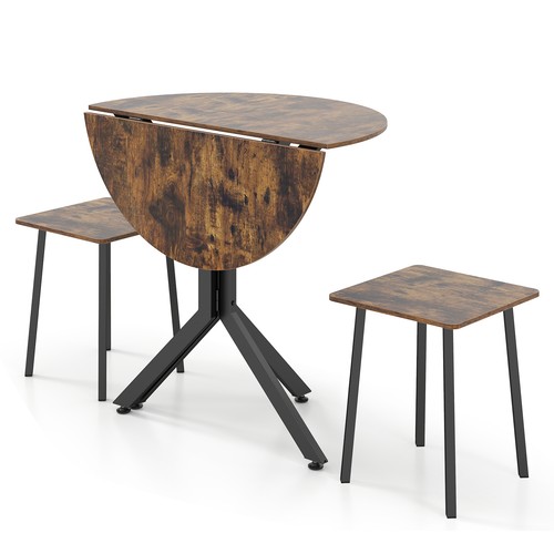 Extendable round dining table - extendable,