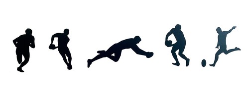 Rugby player wall art vinyl - player,