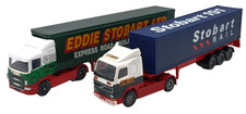 2 x Corgi Articulated Trucks & Trailers 1/50 Diecast Models Eddie Stobart Rail