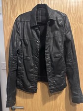 Rick Owens Black Coated Cotton