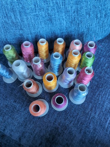 Machine embroidery thread mix - embroidery,