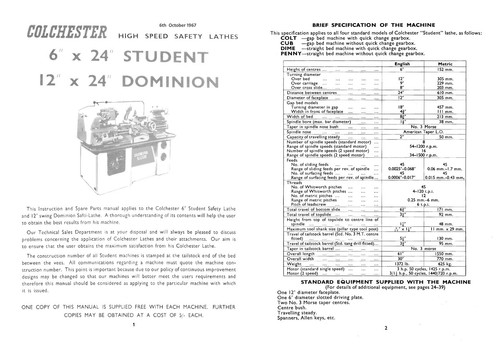 Colchester student lathe - colchester,