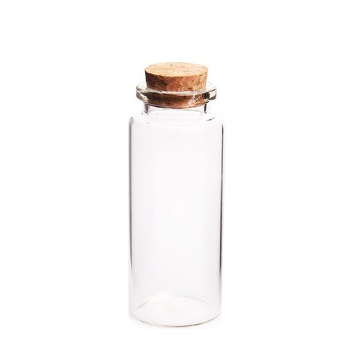 Clear glass bottles with cork - clear,