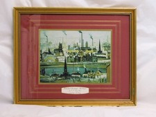 L.S Lowry Industrial Landscape The Canal Framed Print 39 x 31 cm