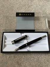Cross Baily Black Fountain Pen With Box