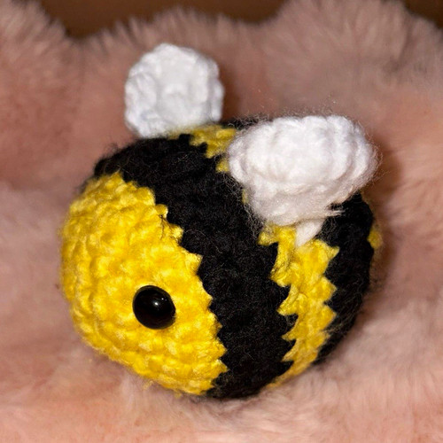 Handmade crocheted bee - crocheted,