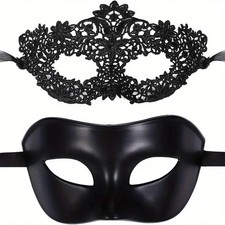 2pcs Elegant Masquerade Masks