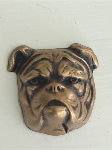 Bulldog cold bronze plaque