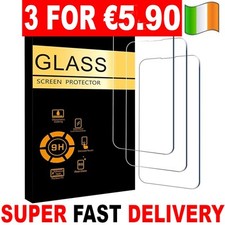 3 PACK Genuine Tempered Glass Screen Protector Saver For Apple iPhone 16 15 14