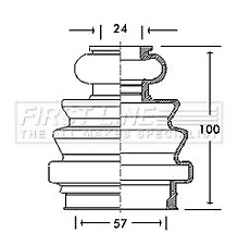 FIRSTLINE CV JOINT BOOT KIT