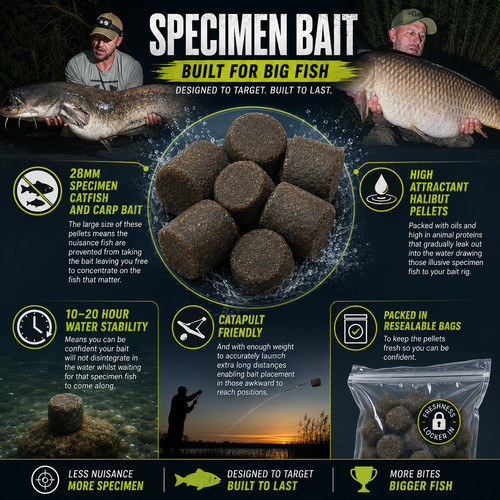 Giant halibut pellets carp - pellets,