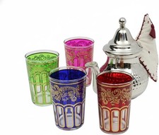 Moroccan Hammered Tea Set