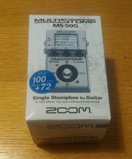 Zoom MS50G MultiStomp Multi-Effects Guitar Effect Pedal - Silver - Boxed