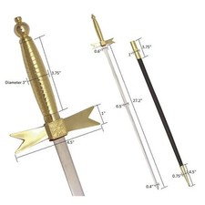 Knights Templar Sword-Gold